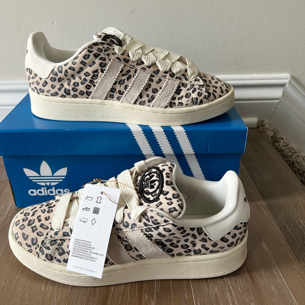 Adidas Originals Campus 00s Leopard Print White Shoes… Gem
